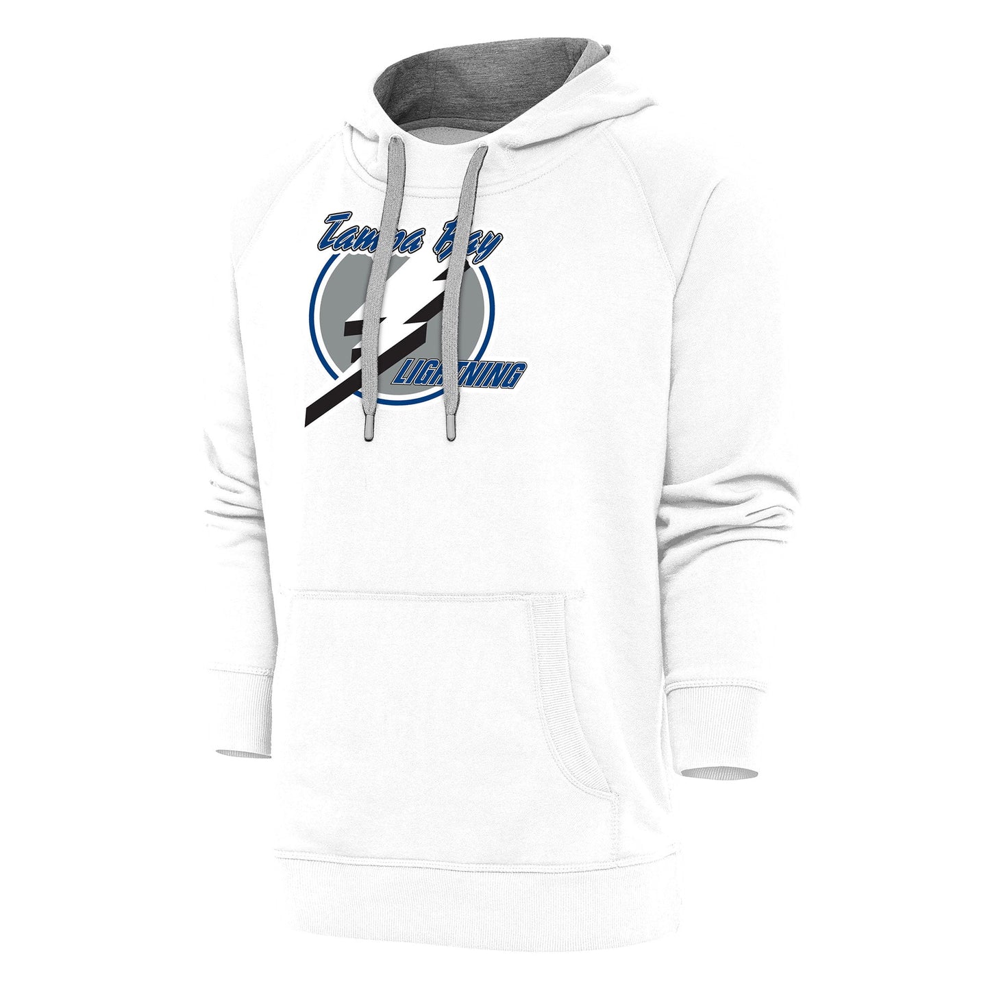 Men's Antigua White Tampa Bay Lightning Special Edition 2.0 Victory Pullover Hoodie