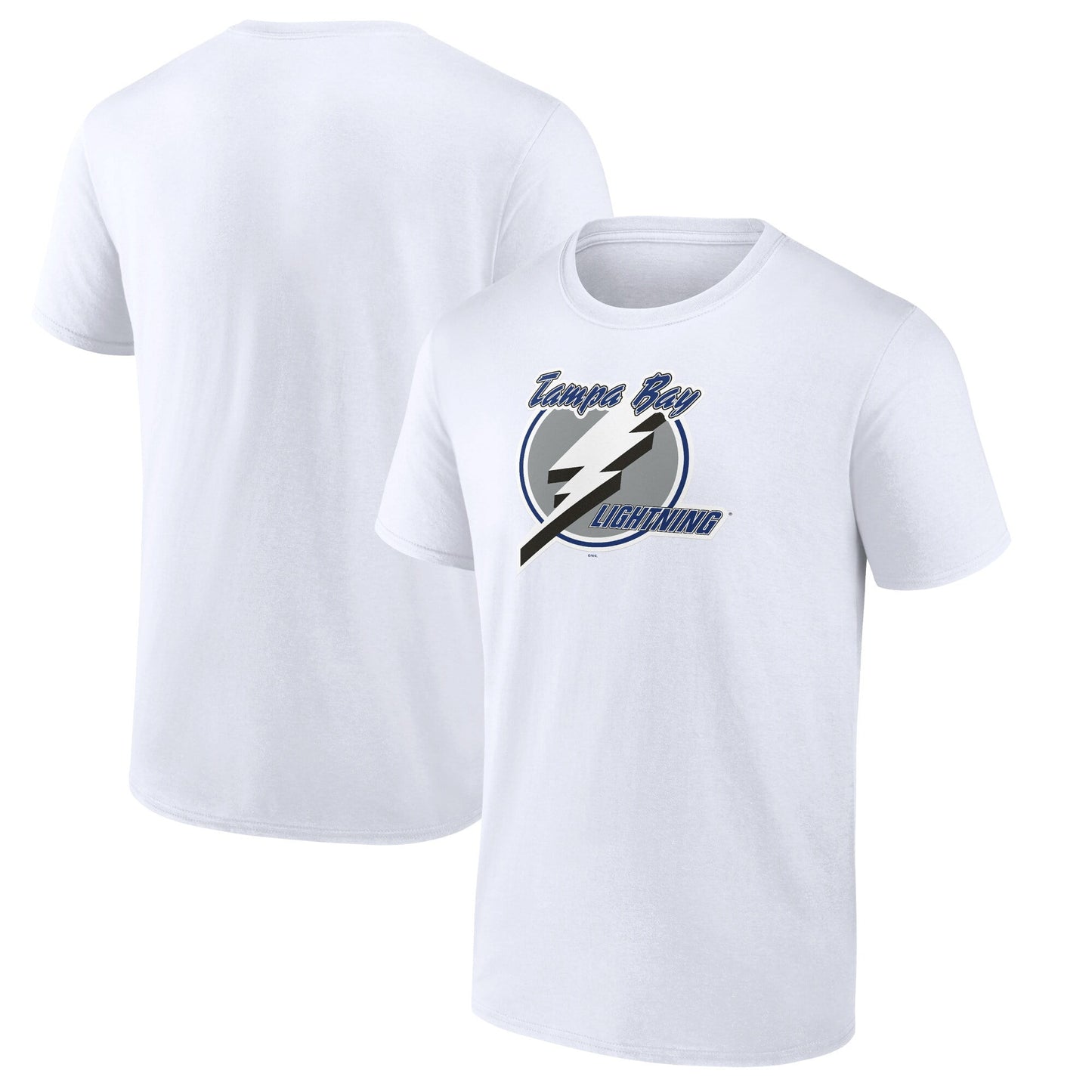 Men's Fanatics Branded White Tampa Bay Lightning Team Primary Logo Graphic T-Shirt