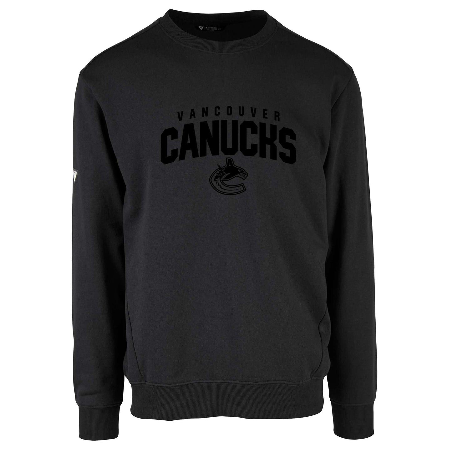 Men's Levelwear Black Vancouver Canucks Zane Sweatshirt