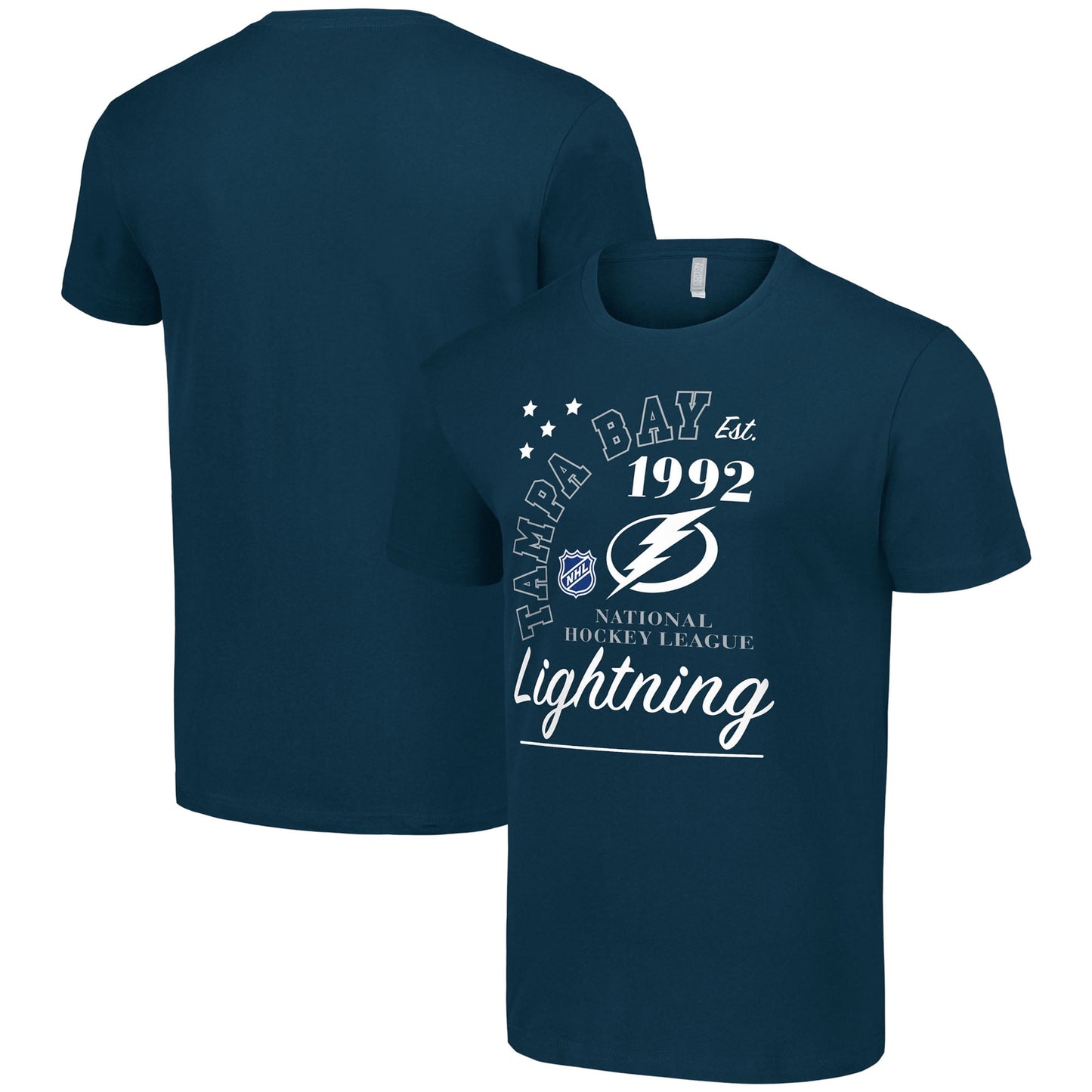 Men's Starter  Navy Tampa Bay Lightning Arch City Team Graphic T-Shirt