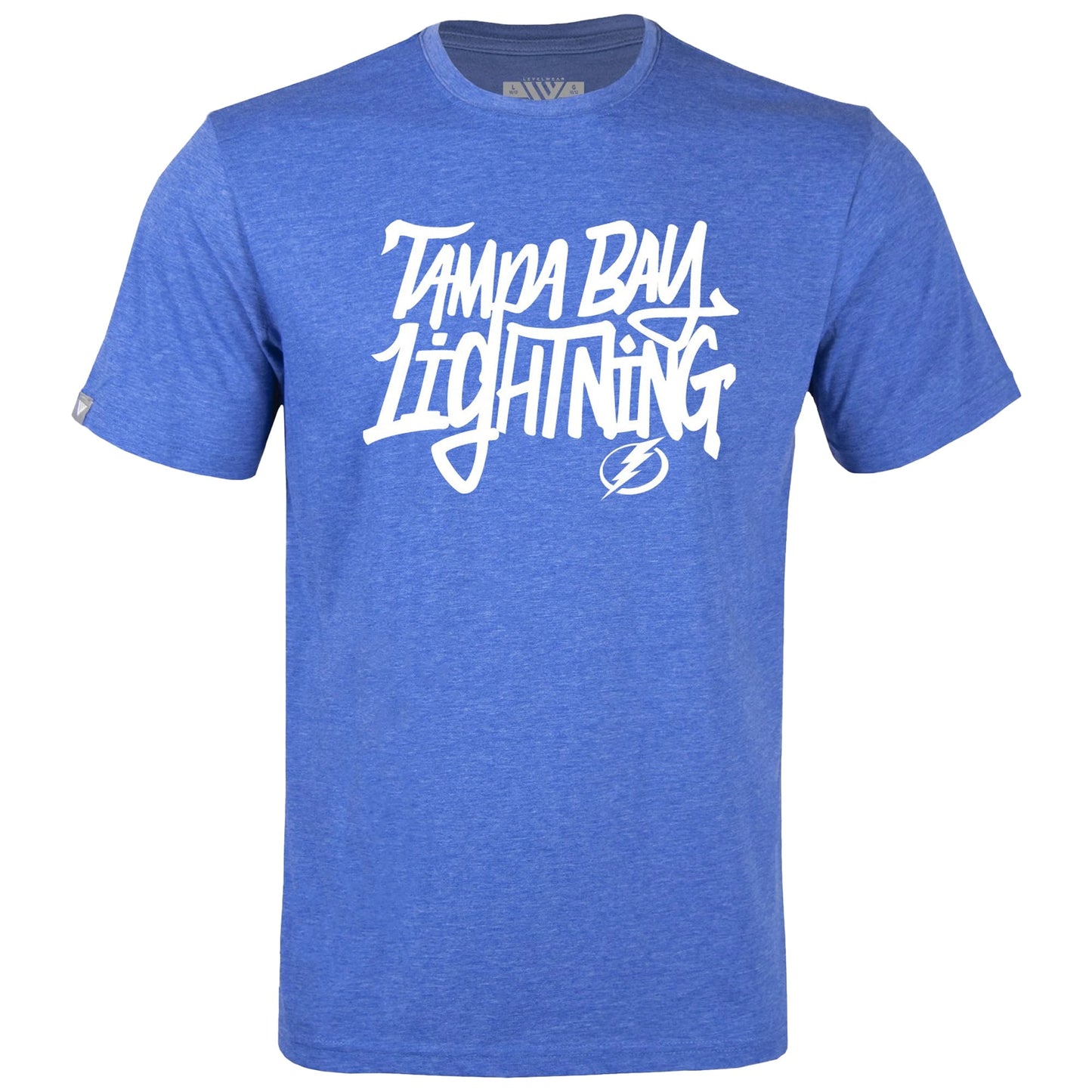 Youth Levelwear Heather Royal Tampa Bay Lightning Little Richmond Graffiti T-Shirt